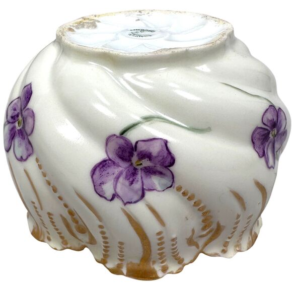 Vintage Limoges France Trinket Dish 4.5" White Floral Porcelain Hand Painted - Picture 5 of 10